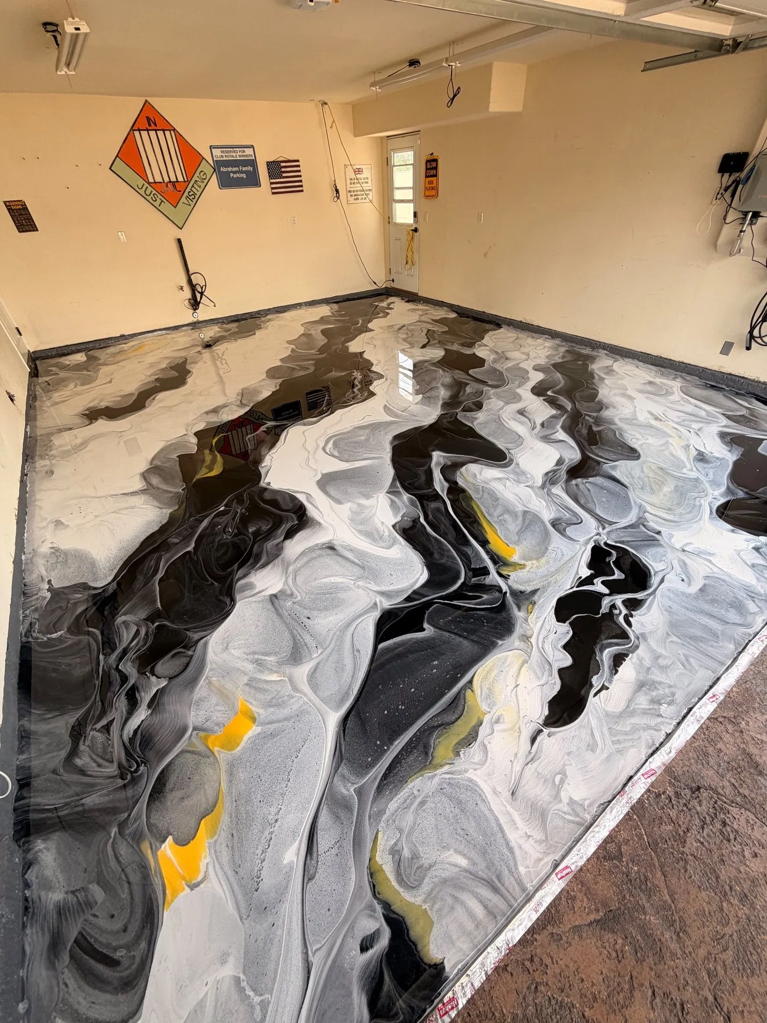 2-car metallic epoxy garage in Newport Beach, photo 1