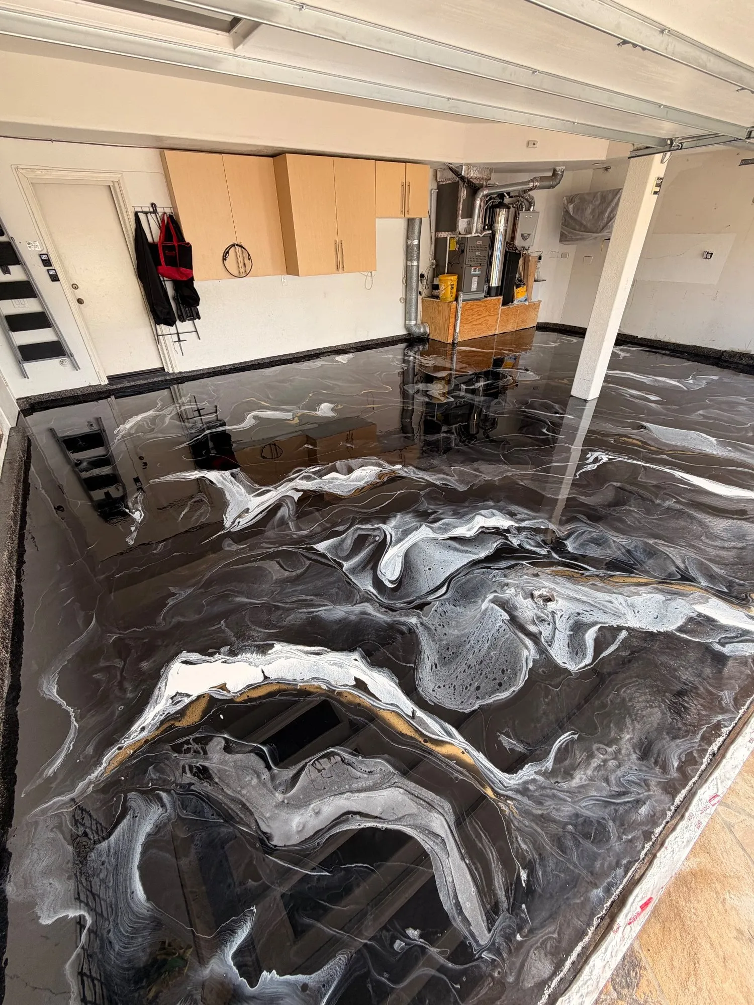 3-car metallic epoxy garage in Aliso Viejo, photo 1