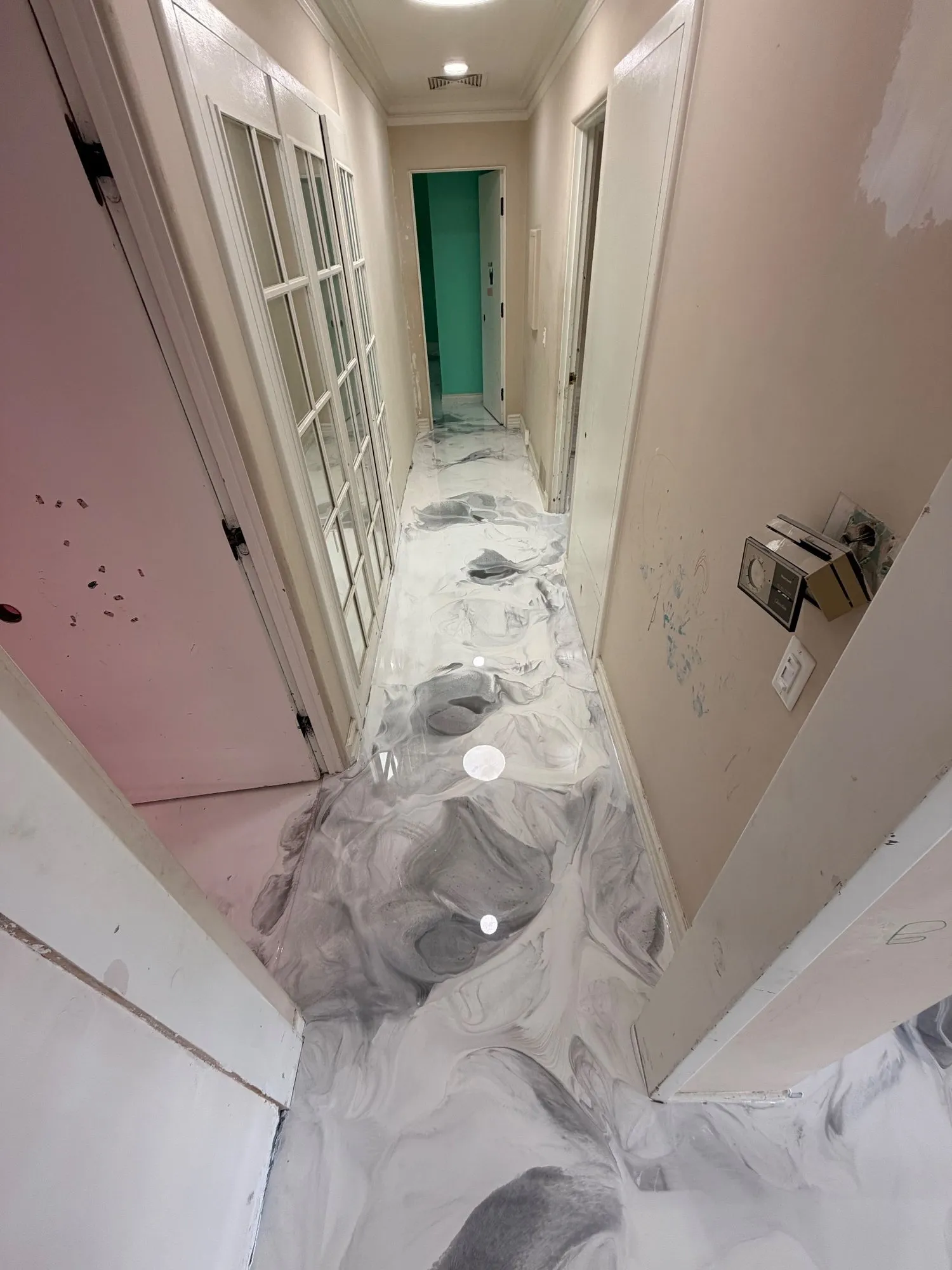 Commercial metallic epoxy floor in Garden Grove, photo 3