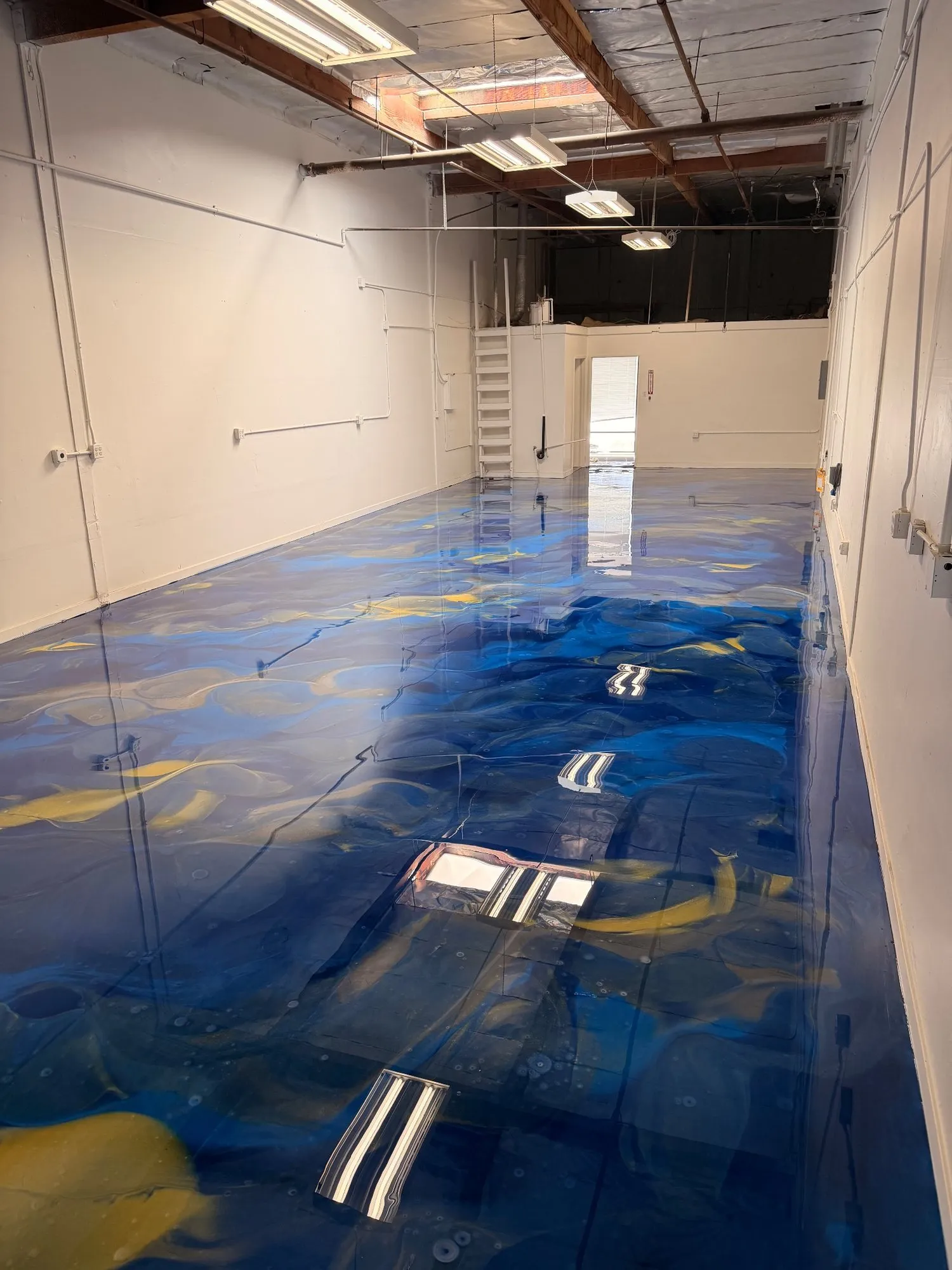 Commercial metallic epoxy floor in Santa Ana, photo 3