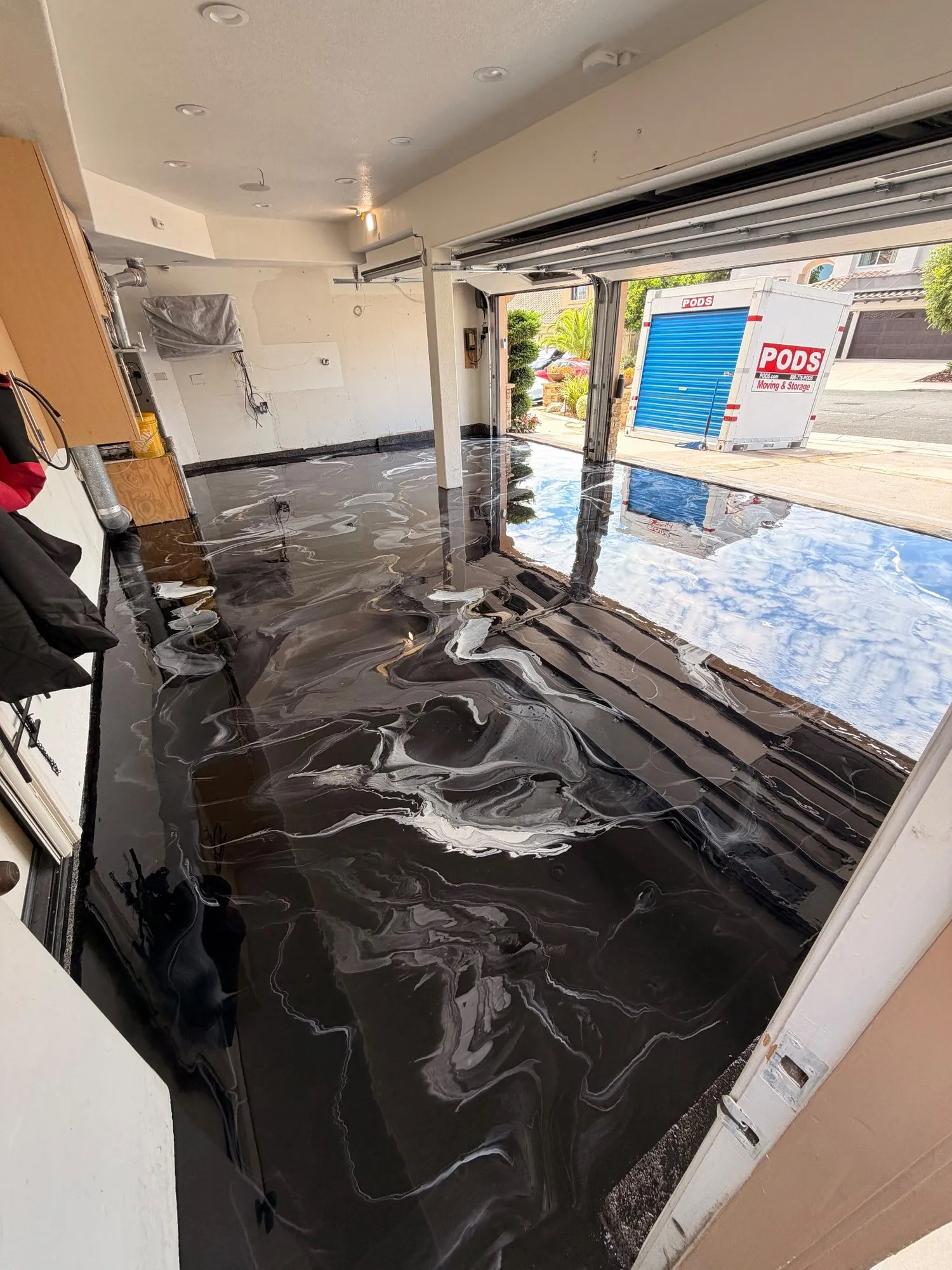 3-car metallic epoxy garage in Aliso Viejo, photo 4