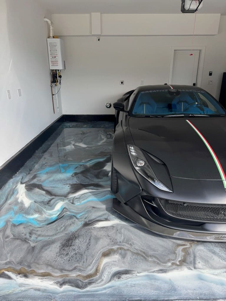 Gallery photos for Metallic Epoxy Mastery Highlights Luxury Garage in Huntington Beach: Image #2