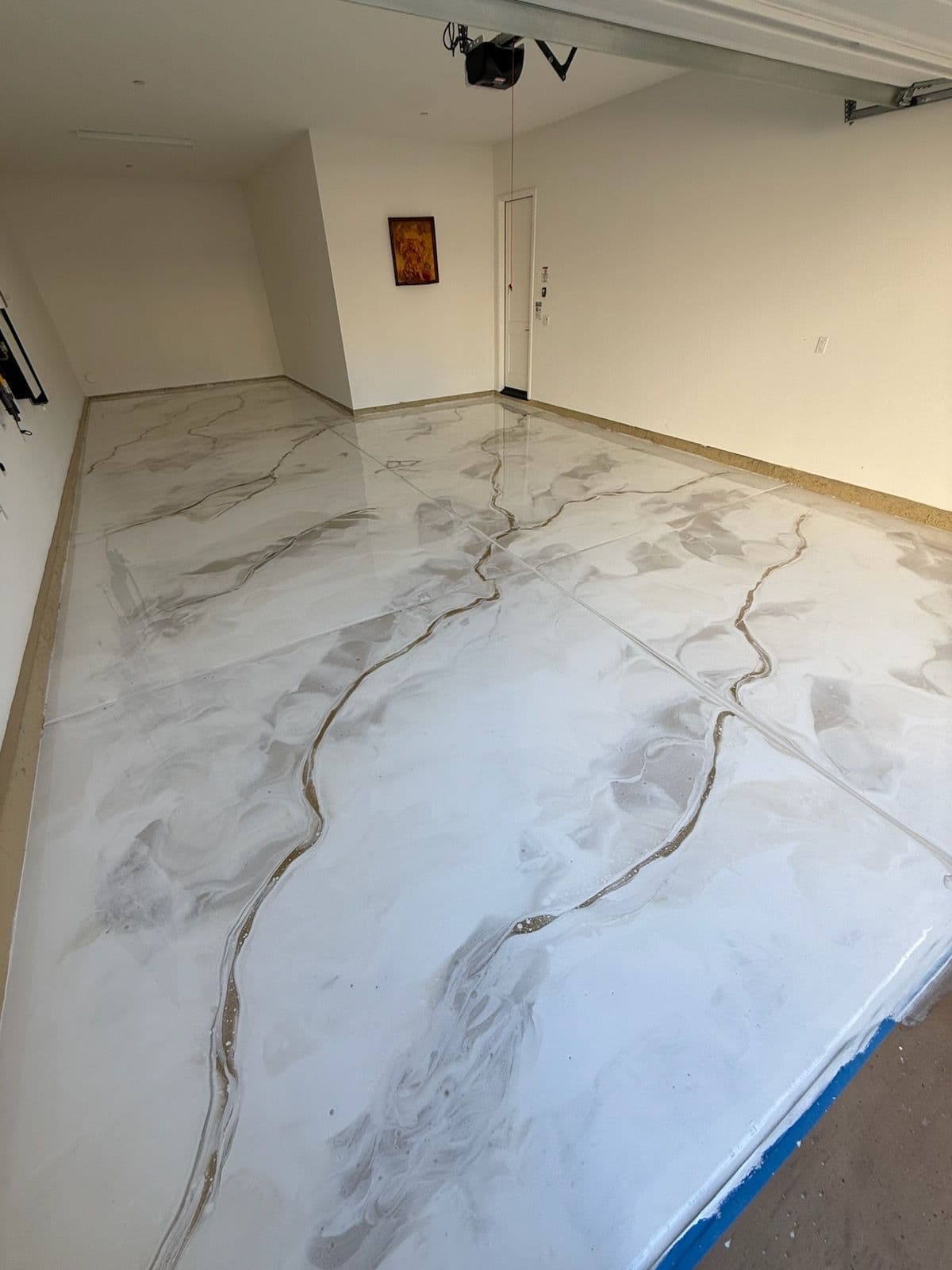 Project Elegant Marble Finish in Oversized 2-Car Garage image